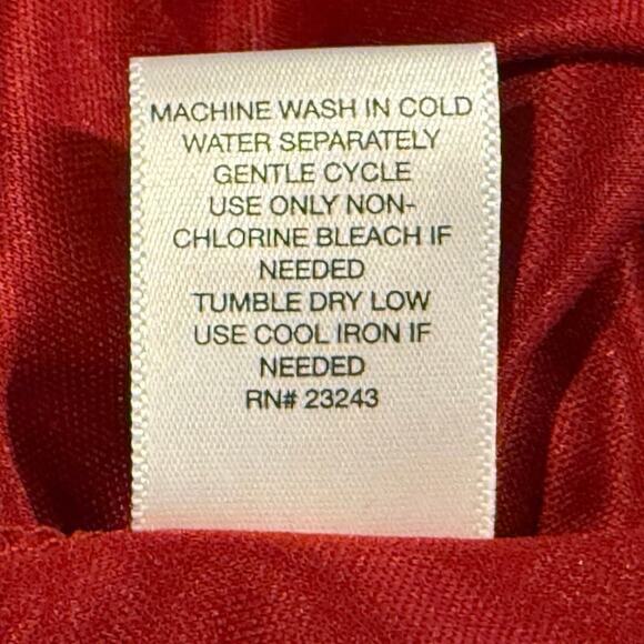 New York & Company Women’s Dark Orange Midi Shift‎ Dress With Crochet Size L - Picture 14 of 14